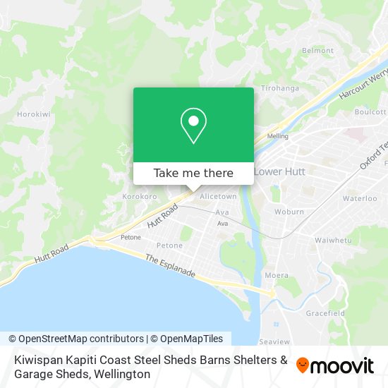 Kiwispan Kapiti Coast Steel Sheds Barns Shelters & Garage Sheds map