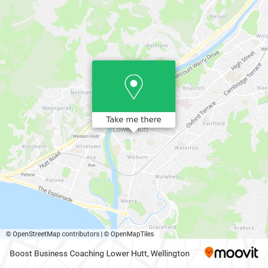 Boost Business Coaching Lower Hutt map