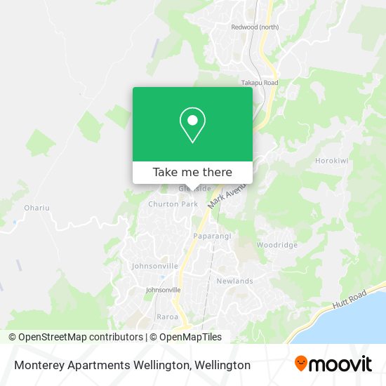 Monterey Apartments Wellington地图