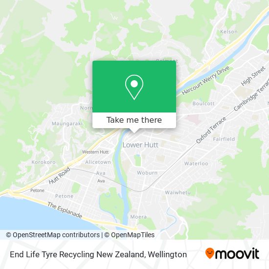 End Life Tyre Recycling New Zealand map