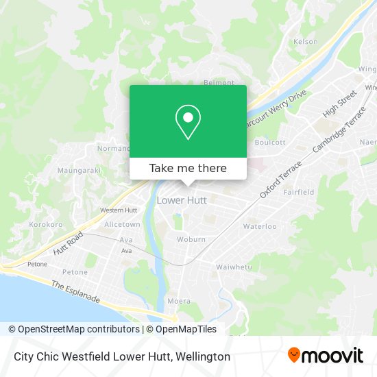 City Chic Westfield Lower Hutt map