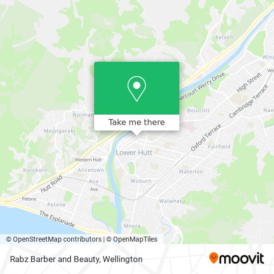 Rabz Barber and Beauty map