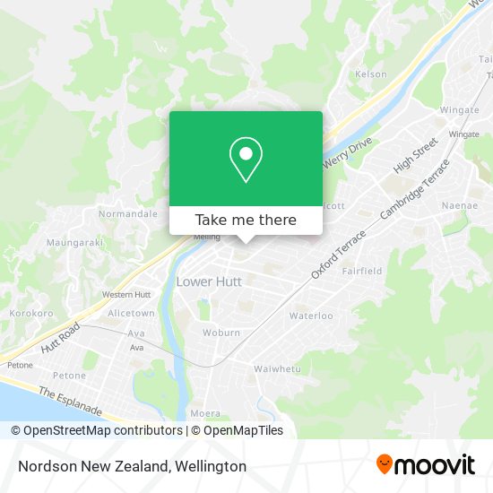Nordson New Zealand map