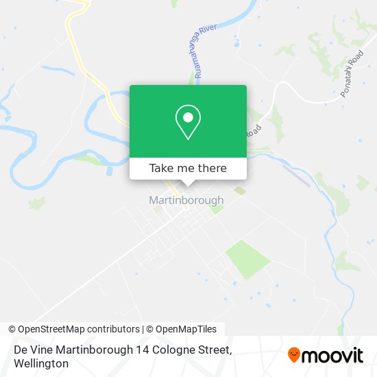 De Vine Martinborough 14 Cologne Street map