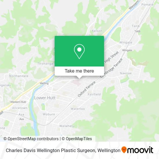 Charles Davis Wellington Plastic Surgeon map