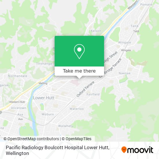 Pacific Radiology Boulcott Hospital Lower Hutt map