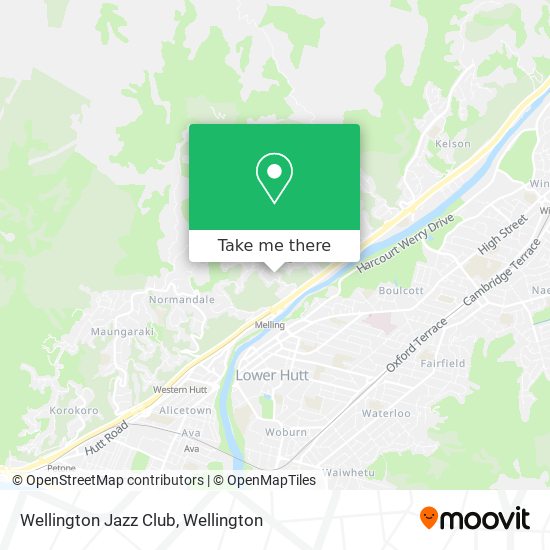 Wellington Jazz Club map