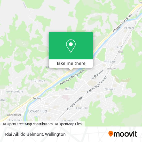 Riai Aikido Belmont map