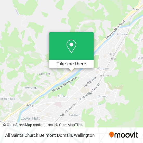 All Saints Church Belmont Domain map