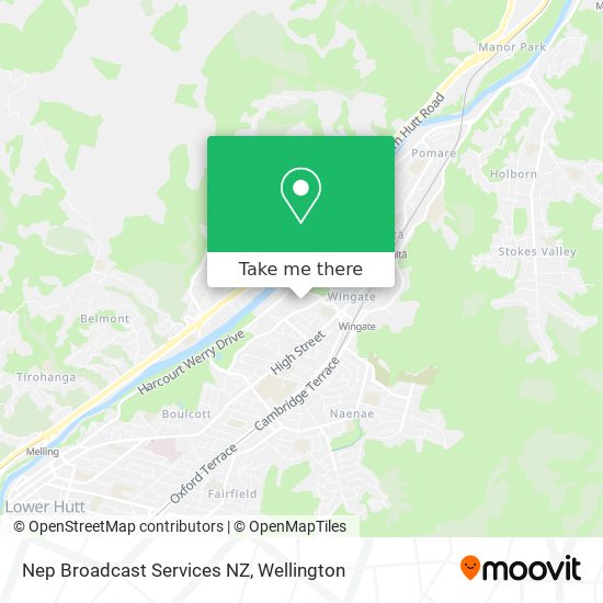 Nep Broadcast Services NZ map