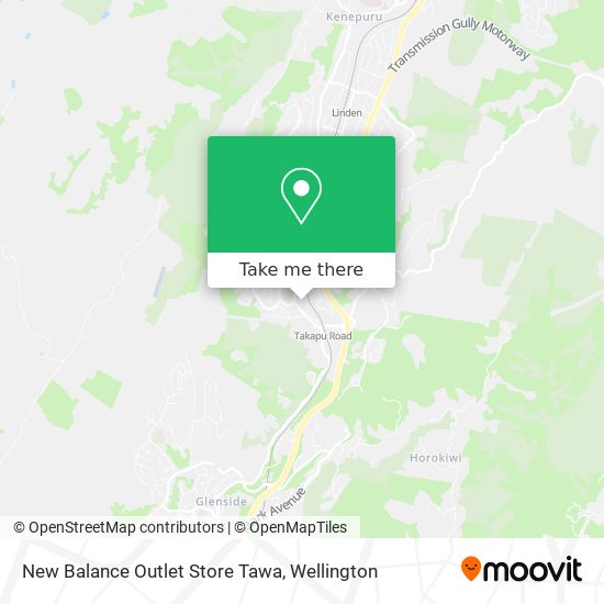 New Balance Outlet Store Tawa map