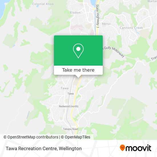 Tawa Recreation Centre map