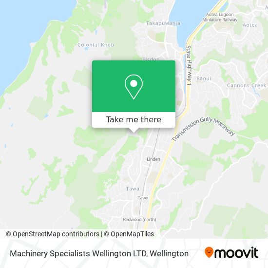 Machinery Specialists Wellington LTD map