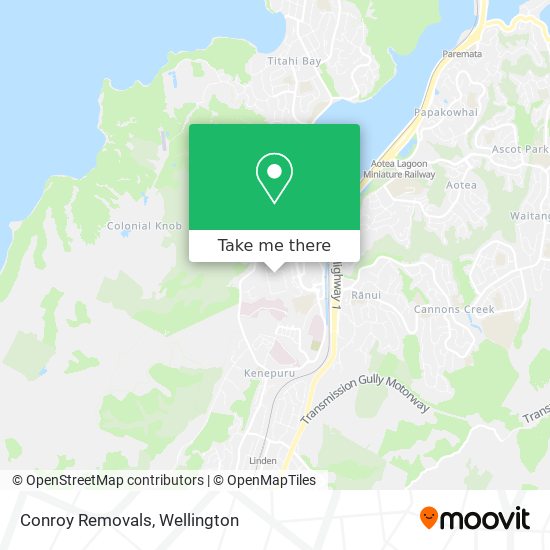 Conroy Removals map