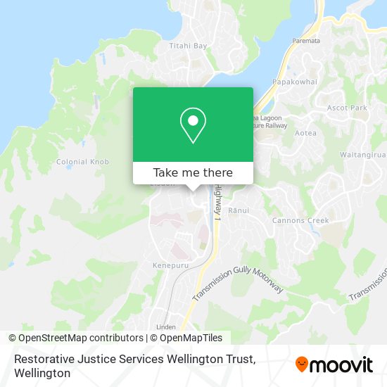 Restorative Justice Services Wellington Trust map