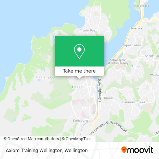 Axiom Training Wellington map