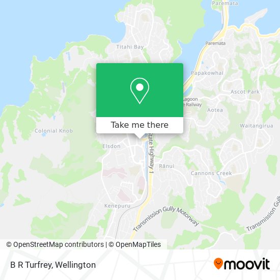 B R Turfrey map