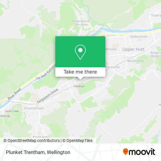 Plunket Trentham map