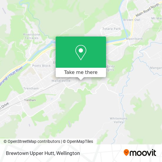 Brewtown Upper Hutt map