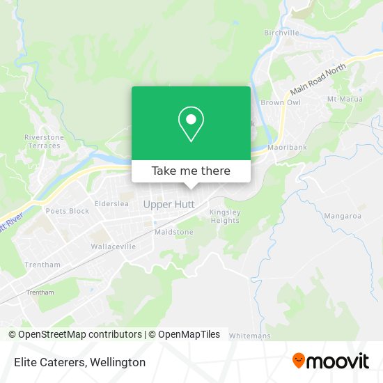 Elite Caterers map
