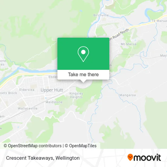 Crescent Takeaways map