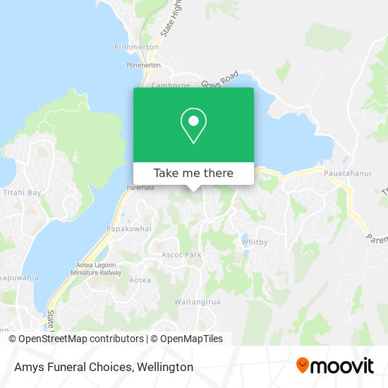 Amys Funeral Choices map