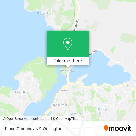 Piano Company NZ map