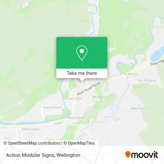 Action Modular Signs map