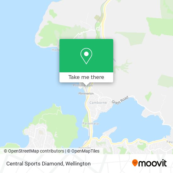 Central Sports Diamond map
