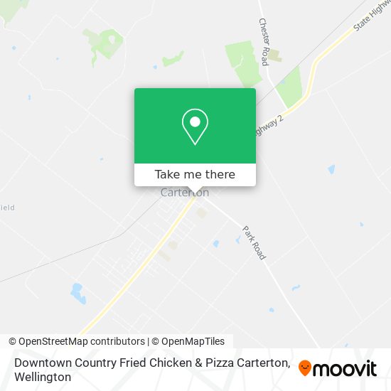 Downtown Country Fried Chicken & Pizza Carterton map