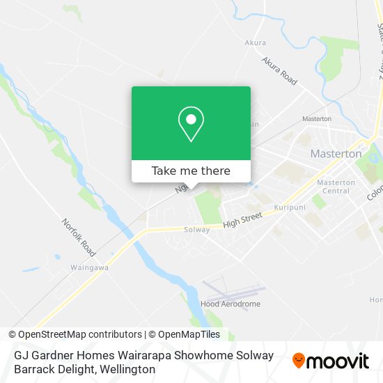 GJ Gardner Homes Wairarapa Showhome Solway Barrack Delight地图