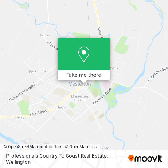 Professionals Country To Coast Real Estate map