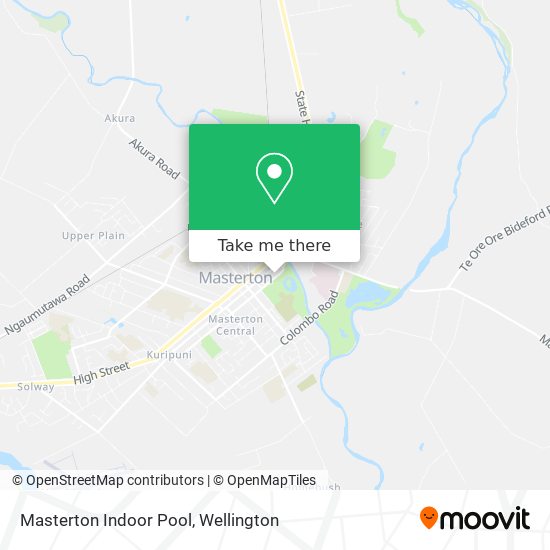 Masterton Indoor Pool map
