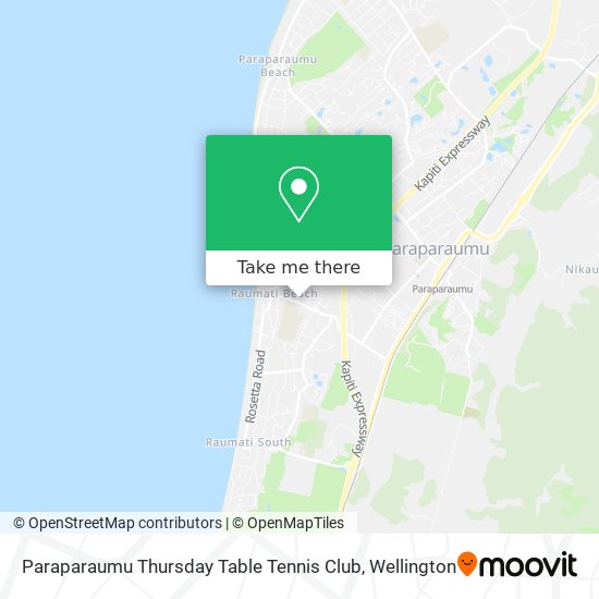 Paraparaumu Thursday Table Tennis Club地图