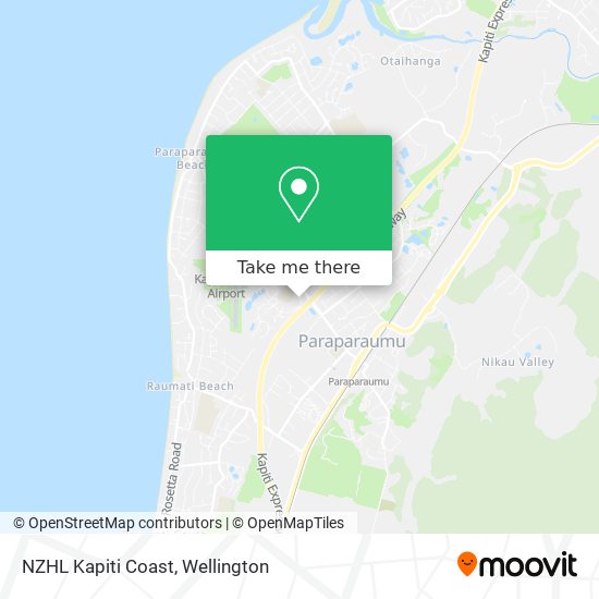 NZHL Kapiti Coast map