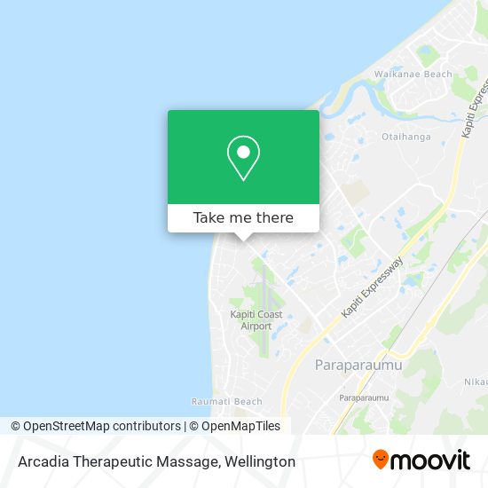 Arcadia Therapeutic Massage map