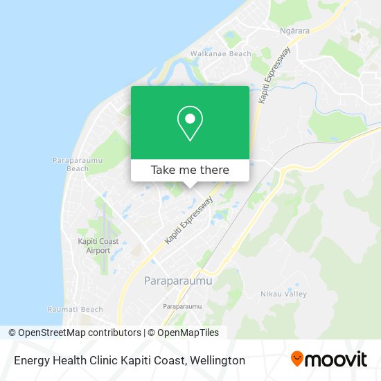 Energy Health Clinic Kapiti Coast map