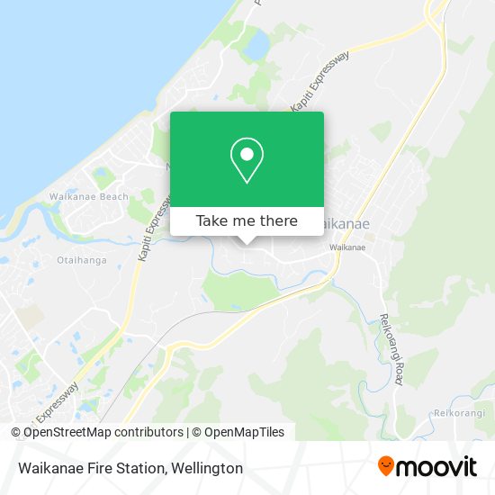 Waikanae Fire Station map