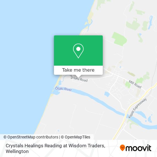 Crystals Healings Reading at Wisdom Traders map