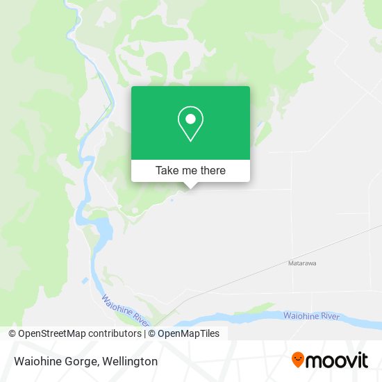 Waiohine Gorge map