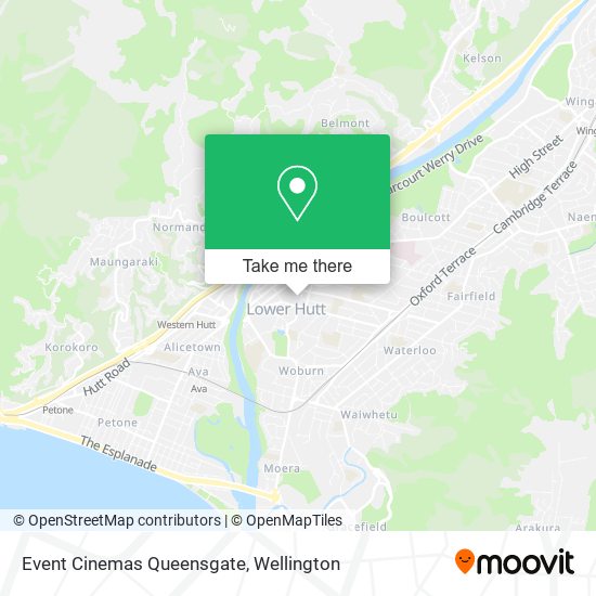 Event Cinemas Queensgate map