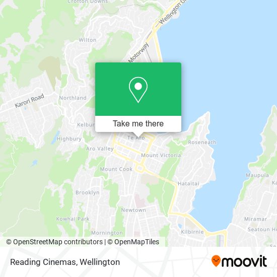 Reading Cinemas map