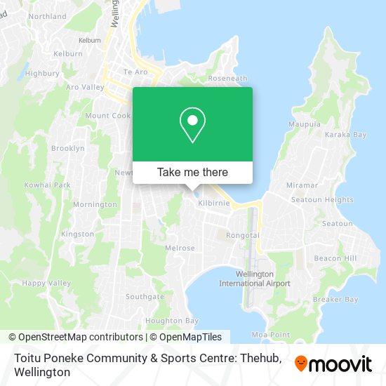 Toitu Poneke Community & Sports Centre: Thehub map