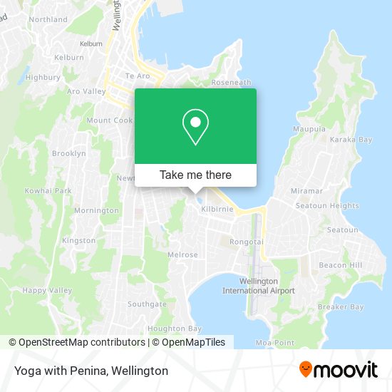 Yoga with Penina map