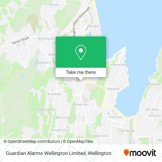Guardian Alarms Wellington Limited map
