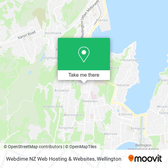 Webdime NZ Web Hosting & Websites map