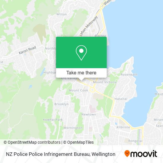 NZ Police Police Infringement Bureau map