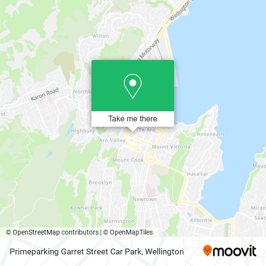 Primeparking Garret Street Car Park map