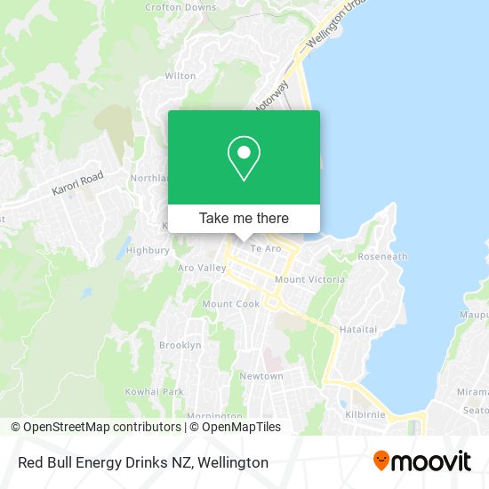 Red Bull Energy Drinks NZ地图