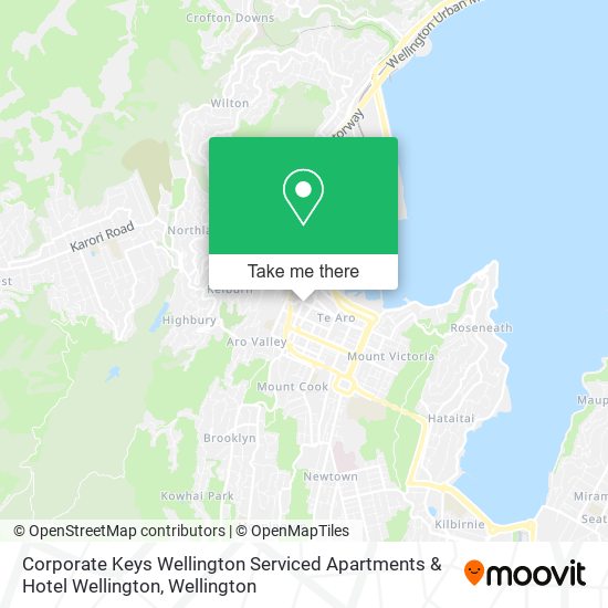 Corporate Keys Wellington Serviced Apartments & Hotel Wellington地图